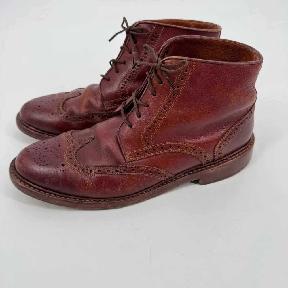 Florsheim by Duckie Brown Wingtip Leather Boots Brown Size‎ 9.5